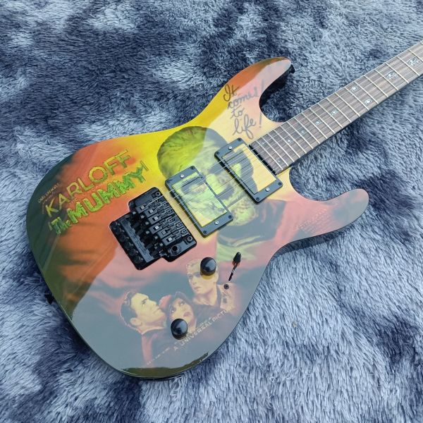 Custom kirk Hammett KH-3 Karloff Mummy Electric Guitar