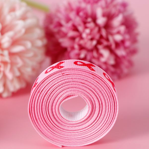 Wired Burlap Ribbon for Wreath Decoration MSD 50mm Custom Pink and White Satin Printed Ribbons