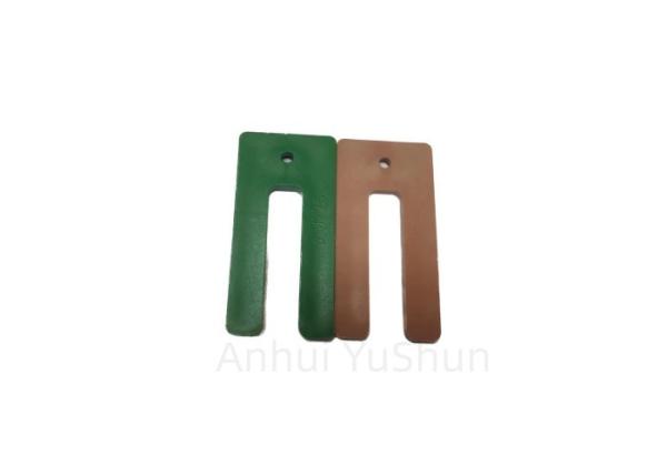 Surface Smooth Plastic Window Packers 1.5mm 3.2mm 6.4mm 10mm Yellow