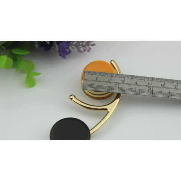 Purse hardware metal multi-colorful decorative gold metal clip lock with nickel free