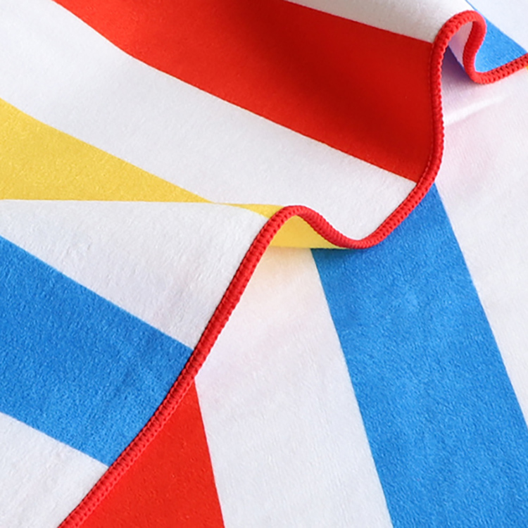 500gsm Polyester Waterproof Microfiber Beach Towel 75x150