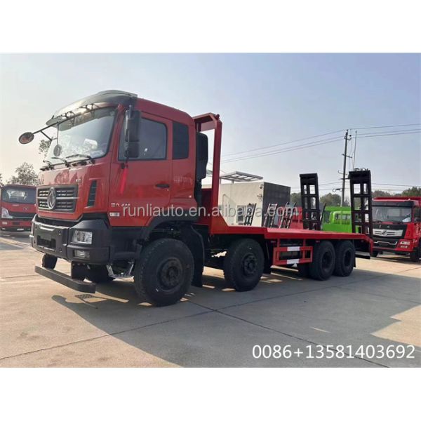 Dongfeng Vehicle Mounted Flat Bed Truck 20 Ton 8x4 Tow Truck Automatic Transmission Type