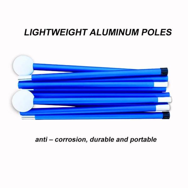 Outdoor 2 Steel Poles Lycra Camping Sun Shelter
