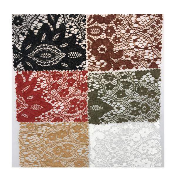 O jacquard nigeriano do material do laço do ouro amarrado da guipura ata a tela 59 polegadas