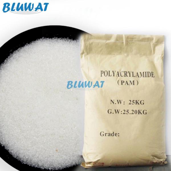 Flocculant Anionic Polyacrylamide Blufloc PAM Polyelectrolyte Paper Making