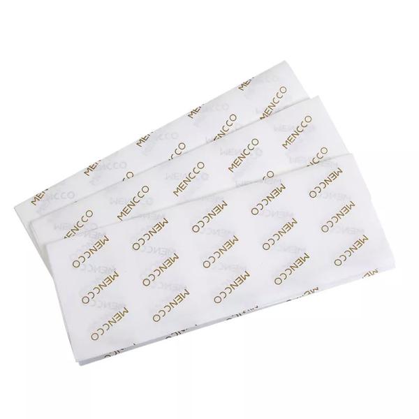 Lenço de papel de embrulho de papel de presente preto de feliz aniversário de Natal logotipo personalizado para roupas de sapato