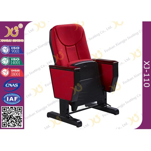 560mm Center Distance Fabric Cushion Padded Church Chairs For Meeting Room​