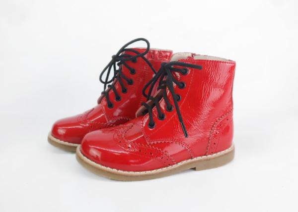 Real Leather Round Toe EU30 Stylish Kids Shoes