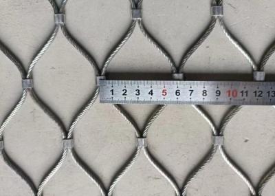 Bridge Flexible Balustrade Cable Mesh Anti Alkali 4.0mm Wire Cable Mesh