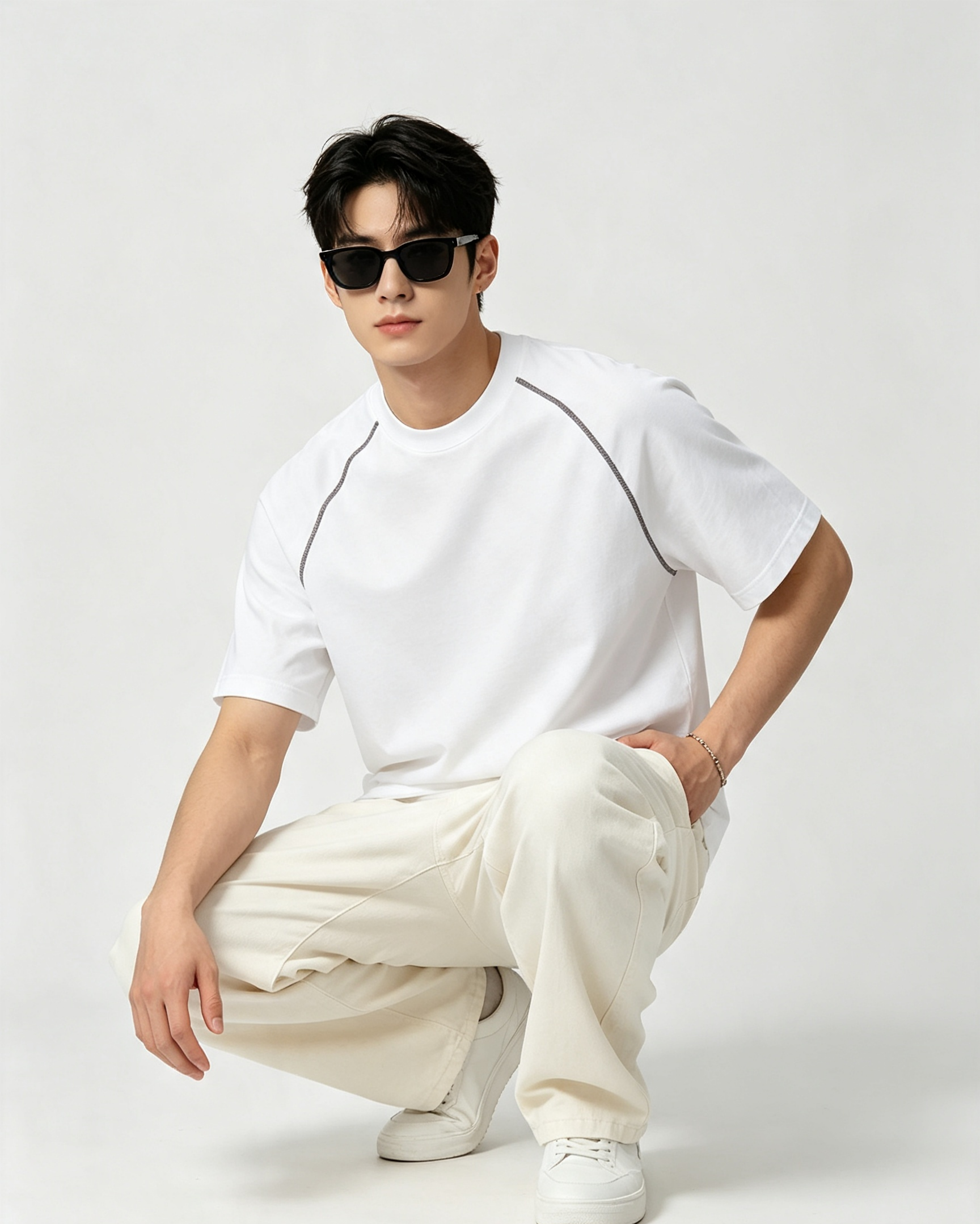 Men’s Quick-Dry Athletic T-Shirt Breathable Casual Raglan Sleeve Summer Sports Top