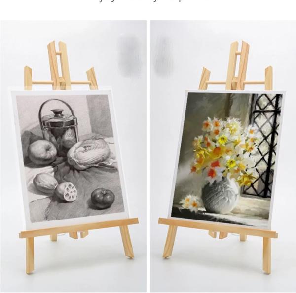 Wooden Easel, Painting Party Easel, Kids Student Tabletop Easels