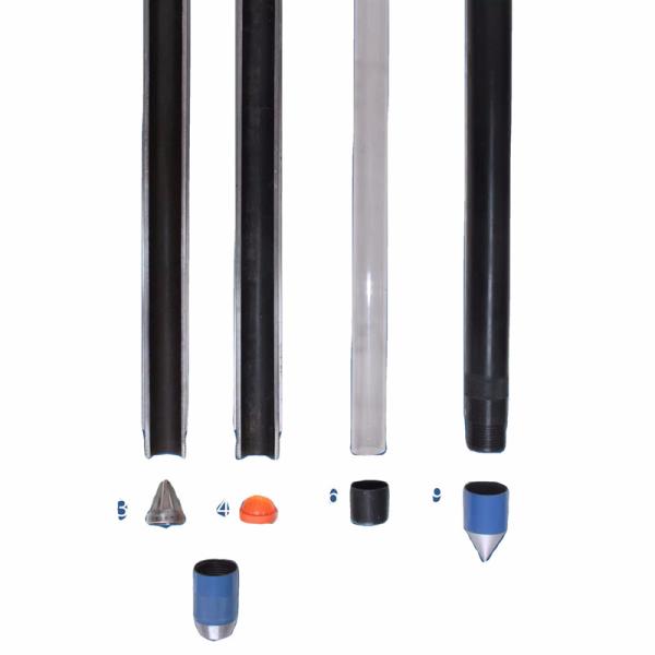La série T2/T6 est constituée de barils à noyau triple tube en plastique.