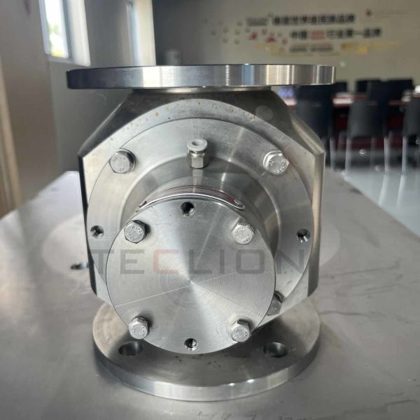 Para la medición y descarga de válvulas giratorias en ocasiones sanitarias