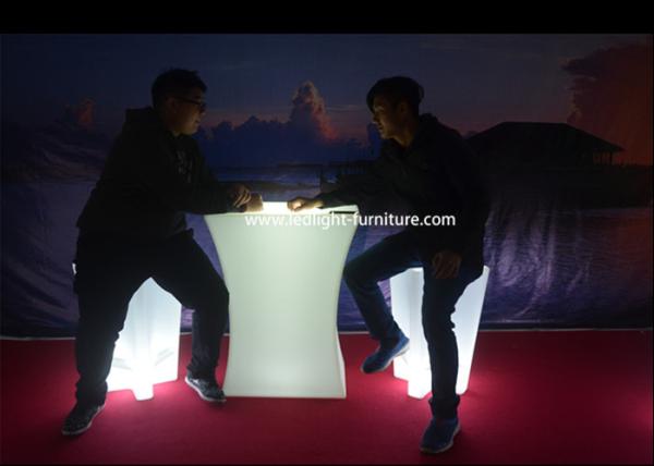 Battery Operated Portable LED Bar Counter / Colorful Lighted Bar Counter Furniture