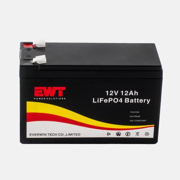 Deep Cycle Lifepo4 12v 12Ah Lithium Ion Battery Packs For Solar Energy Storage