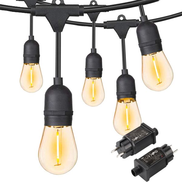 Waterproof IP65 LED Bulb String Hanging Light for Festive Atmosphere and Decoration