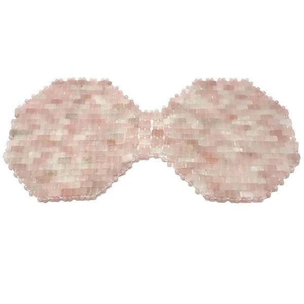 Hot or Cold Using Stone Eye Mask Natural Gemstone Jade Sleep Mask for Anti-Aging Rose Quartz Breast Mask
