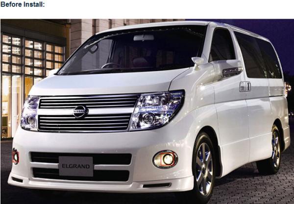Nissan Elgrand auto front led fog lights DRL driving daylight manufacturers