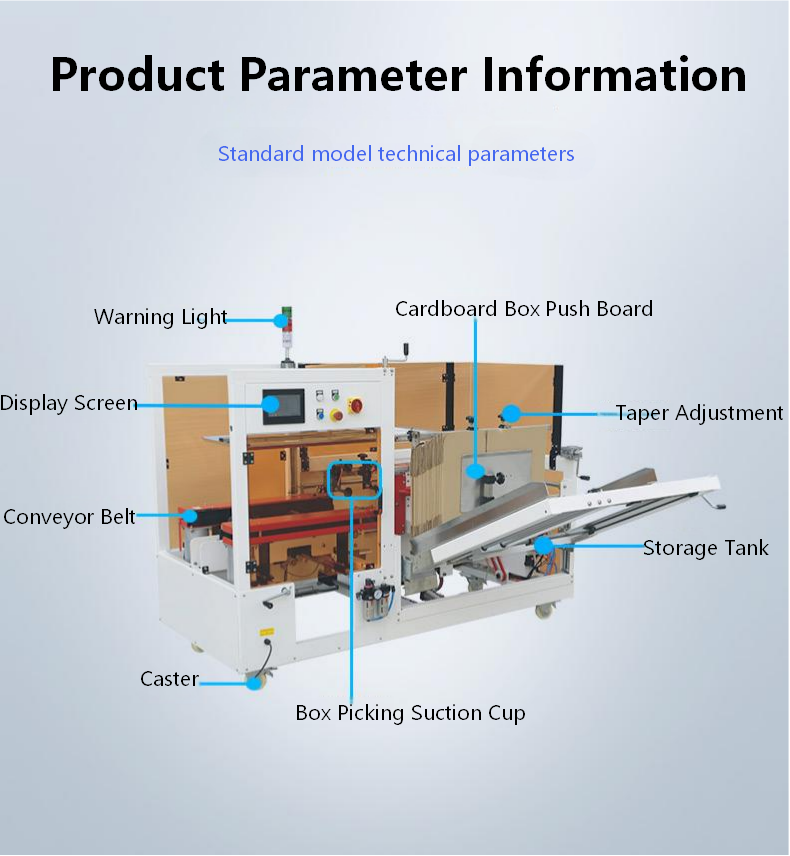 Fully automatic vertical cardboard box forming unboxing and sealing machine KXJ-01 automatic unboxing and sealing machine, corrugated cardboard box unboxing machine
