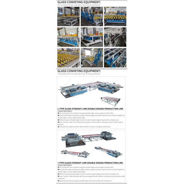 High Precision Double Edging Glass Grinding Machine for Straight Line Production Line