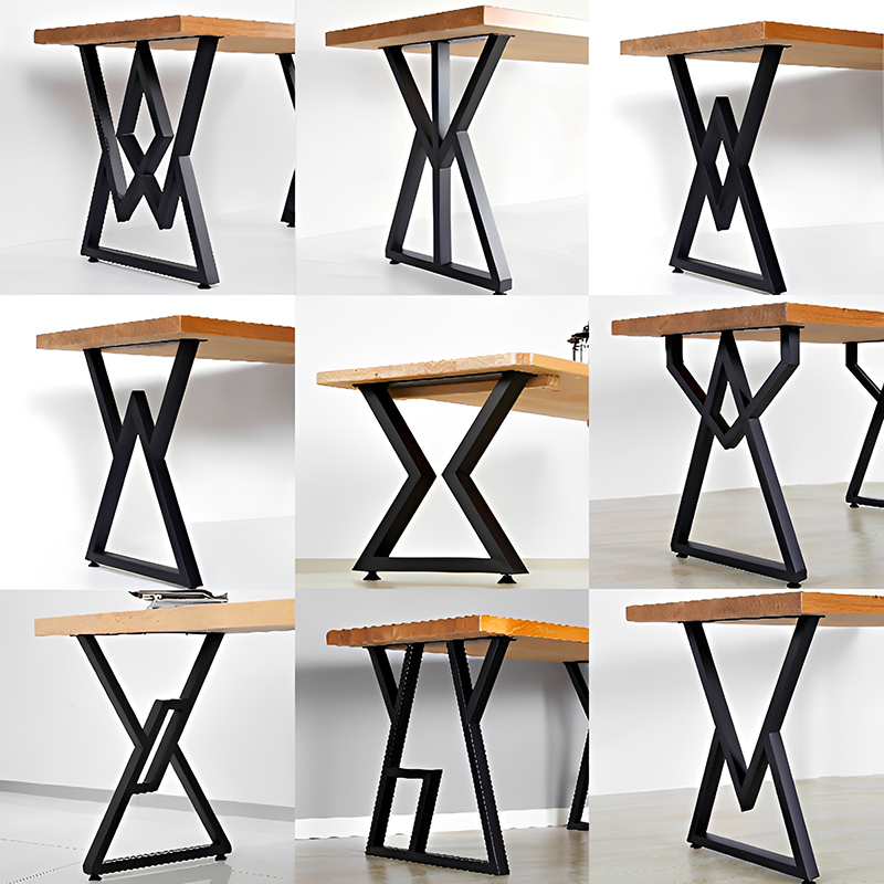 Iron Table Leg Bracket Metal Dining Table Legs Office Desk Supports Tea Table Bases DIY Iron Coffee Table Legs