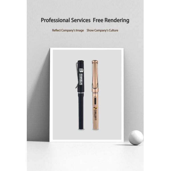 Plástico de examen de los estudiantes Pluma de fuente Colorida de 0,5 mm de publicidad de negocios Pluma neutral