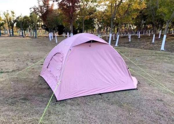 Câmpadeira rosa inflável PU3000mm inflável Câmpadeira 3 pessoas