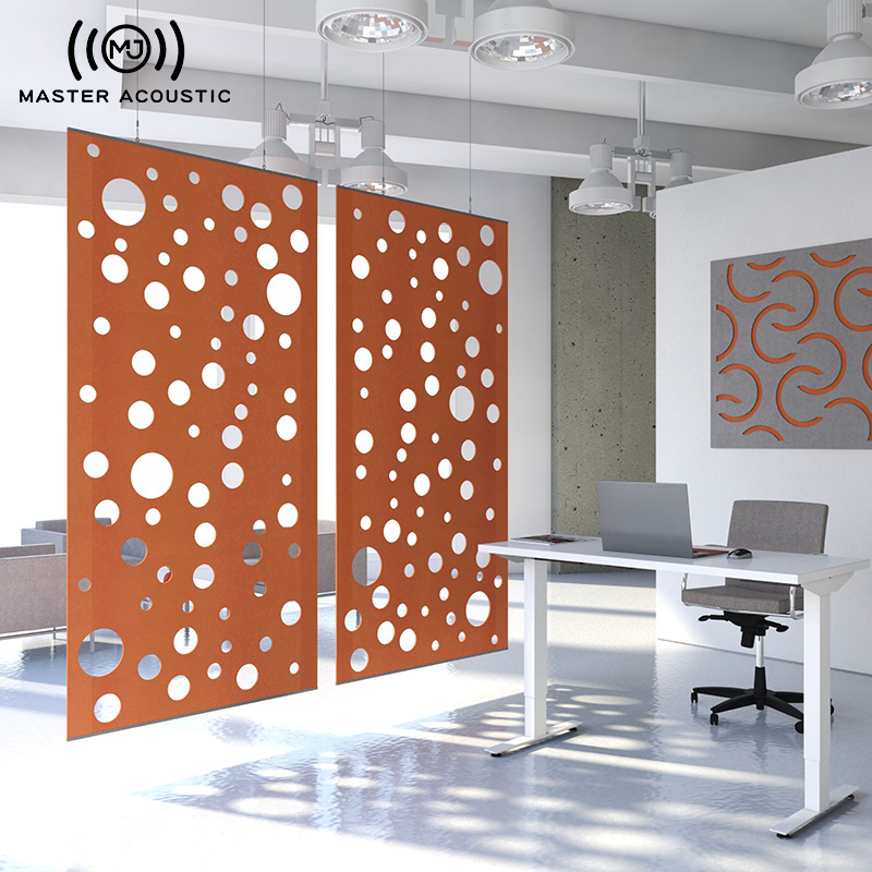 Customized Home Acoustic Panels Polyester Hanging Acoustic Panels Sturdy