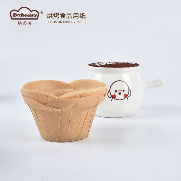 Lotus Baking Paper Cups Disposable Greaseproof Muffin Liners Non Stick Cupcake Wrappers for Bakery Dessert Party