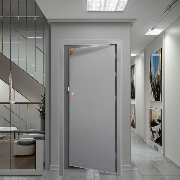 Galvanized Steel Fire Doors Ultra Thick 70mm Fireproof Security Door