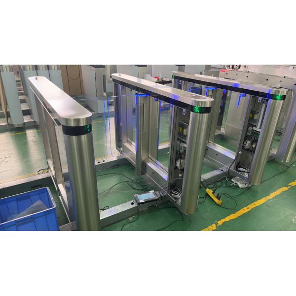 Automated Pedestrian Barrier Gate , Turnstile Security Systems 304 Stainless Steel