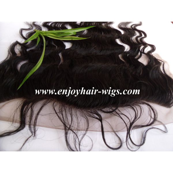 Peruvian virgin remy hair lace frontal 13''x4'' ,natural color body wave 10''-24''length