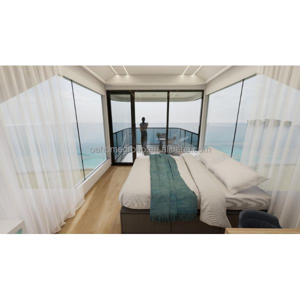 Luxury 20ft Modern Shipping Container House Small Residential Prefab Steel Structure For Hotels Villas Apartment Space