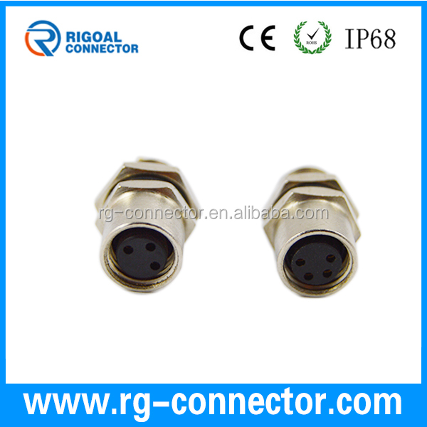 M8 Waterproof Connector China Factory Customized M8 a Code Assembly Waterproof Plastic Cable Connector