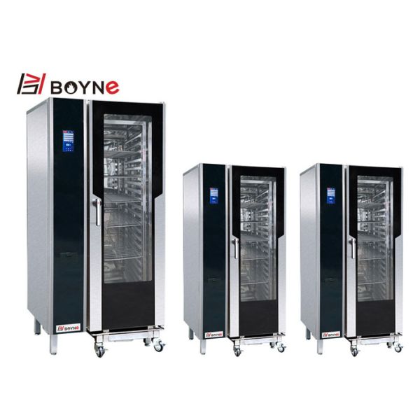 4 Trays Commercial Kitchen Cooking Equipment Combi Oven 2 Doors Double Lock