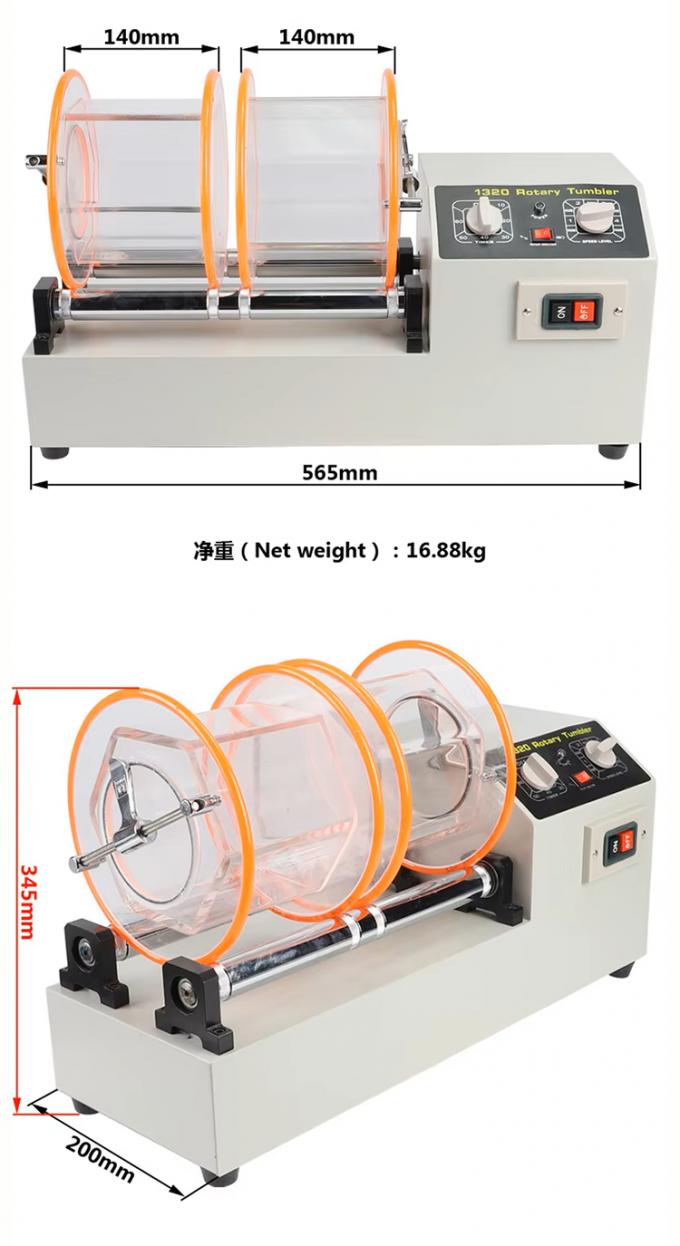 Mini Single Barrel Rotary Tumbler Steel Ball Polishing Machine for Jewelry