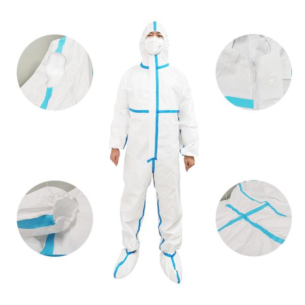 Anti Oil EO Sterilization 180cm Disposable Medical Protective Clothing
