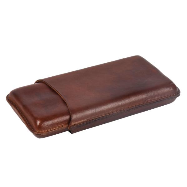 Caixa de charuto feita sob encomenda luxuosa de Brown Logo Cigar Gift Box Packaging