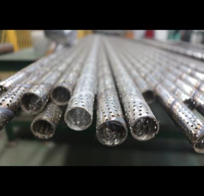 Electrolytically Polished Perforated Stainless Cylinder Up To 2000 Mm In Length