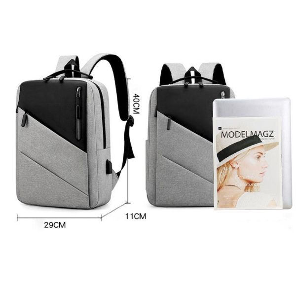 Reflective Travel Laptop Backpack For University Students 15 Inch With USB ISO