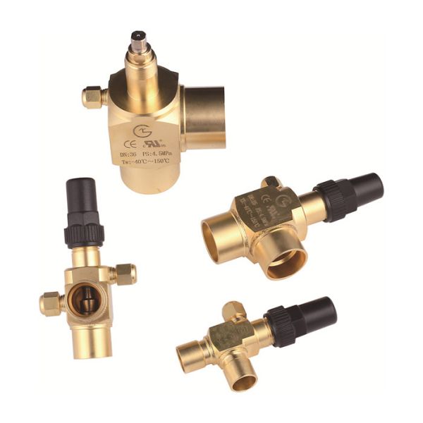 Long Service Life Refrigeration Angle Valve / 0~6.3MPa HCFC R717 Solder Angle Valve