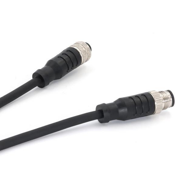 M8 Female 3-Pin Shielded Cable Connector IP67