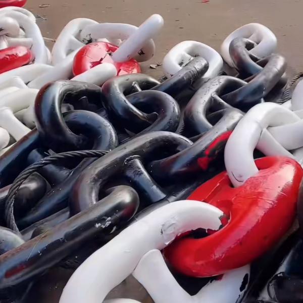 84 mm de alta resistencia de aleación de acero galvanizado en la cadena de anclaje de la cadena de anclaje de la marina