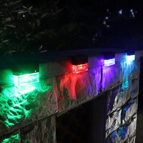 Lâmpada de parede solar exterior do diodo emissor de luz do controle 1.2V claro, lâmpada solar IP55 3500K de Lights Solar Step da cerca