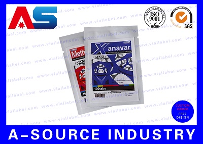 Серебряный стоячий пластиковый пакет из алюминиевой фольги для лекарств Пузырьки для пузырей