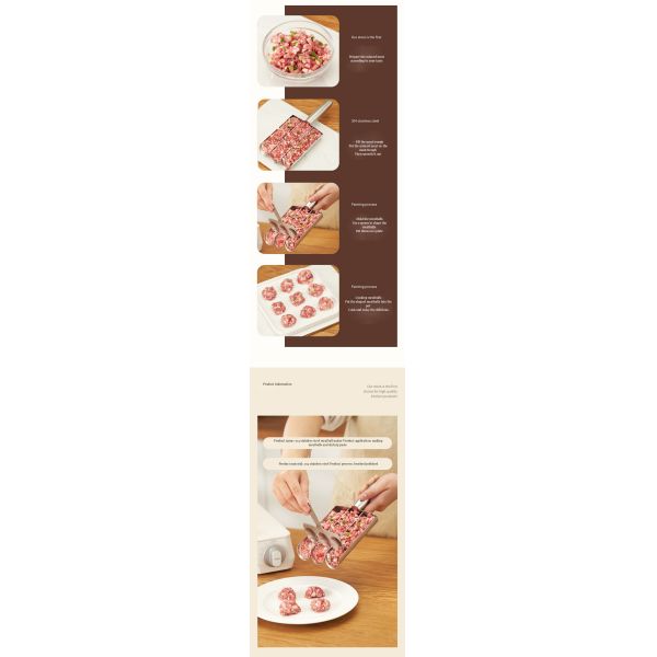 Effortless Cooking at Home with BAMBOO Fish Ball Maker Set and Non-Stick Manual Spoon