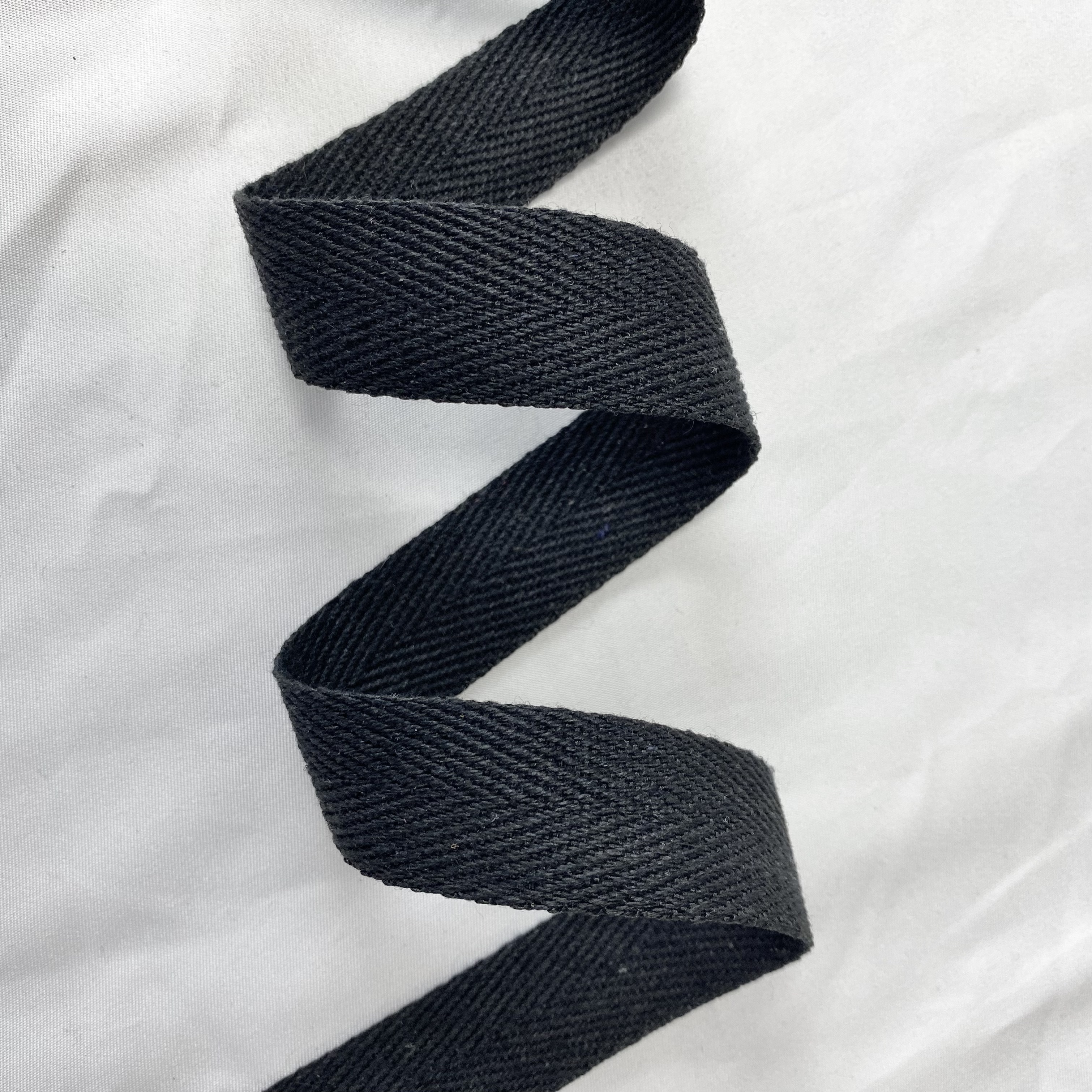 Herringbone polyester-cotton webbing Various colors Backpack strap Belt Handbag strap