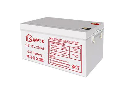 As baterias profundas do gel do Agm do ciclo selaram a bateria recarregável acidificada ao chumbo do gel de 12v 200ah 250ah