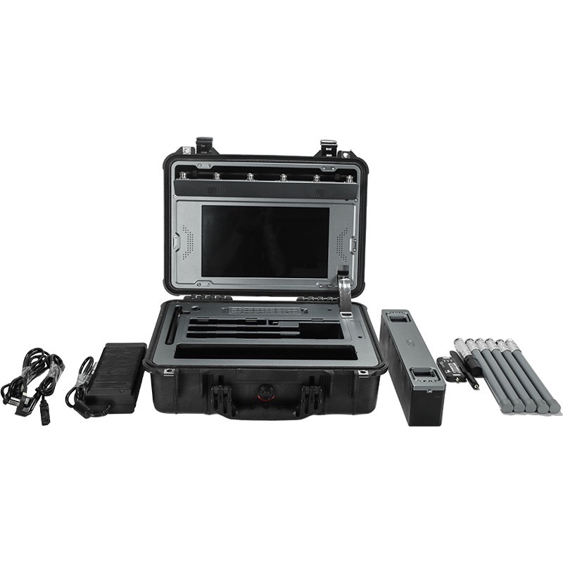 5-10km Long Range Drone Locator Portable FPV Drone Detector Briefcase Style