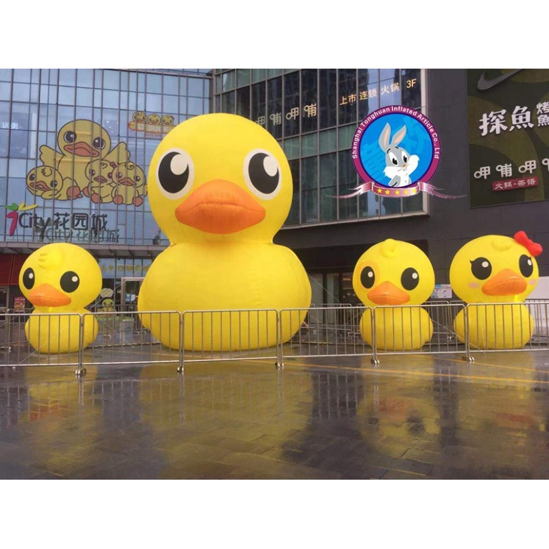 Fireproof UV Resistance PVC Custom Giant Inflatable Duck Cartoon for Events Advertising Inflatable Advertising Cartoon